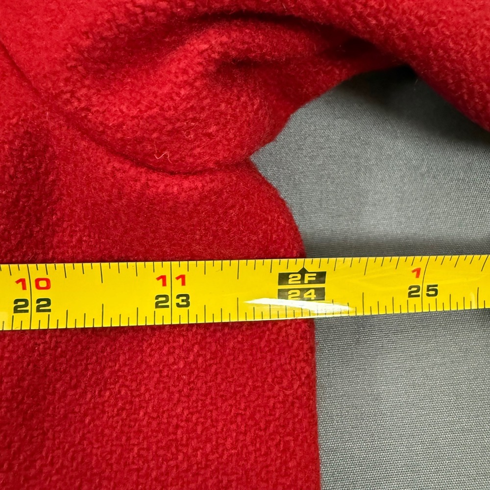 Eddie Bauer Red Wool Blend Plaid Lined Removable Hooded Jacket Size‎ 15 16 Large - Picture 11 of 13